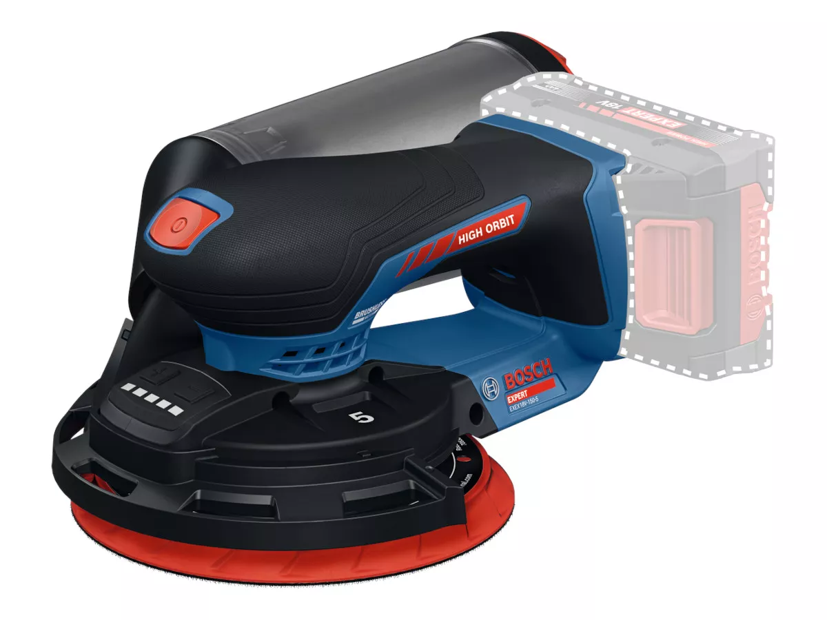 Ponceuse orbitale sans-fil EXEX18V-150-5 BOSCH solo L-BOXX